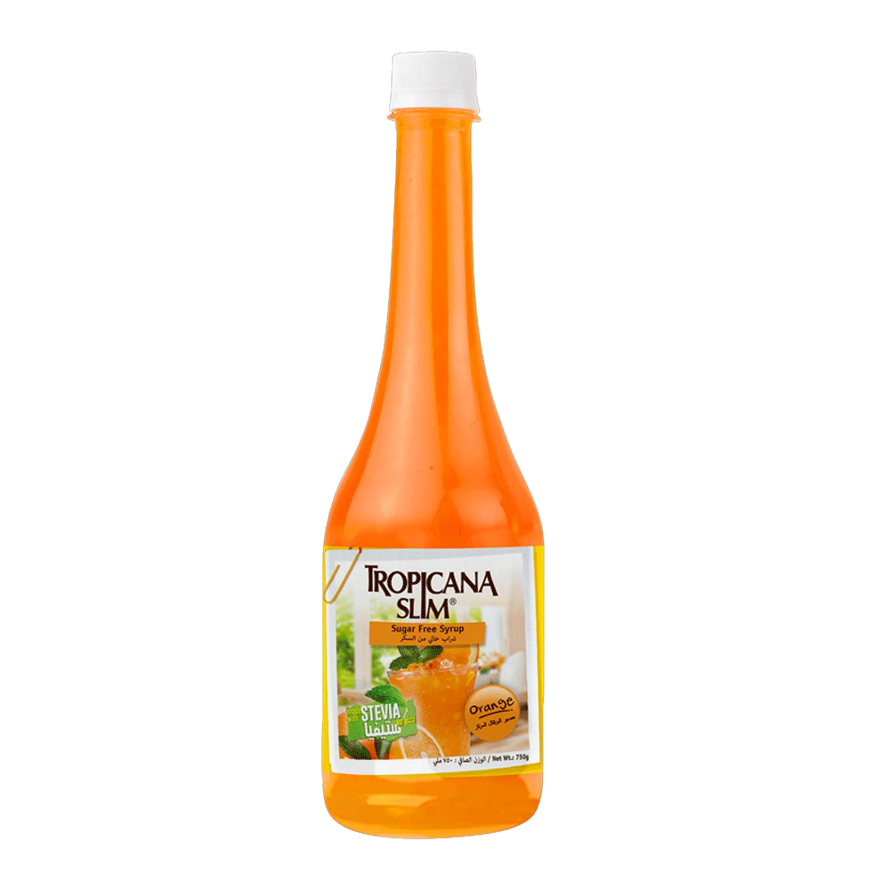 Tropicana Slim Stevia Sugar Free Syrup, Orange 750ml
