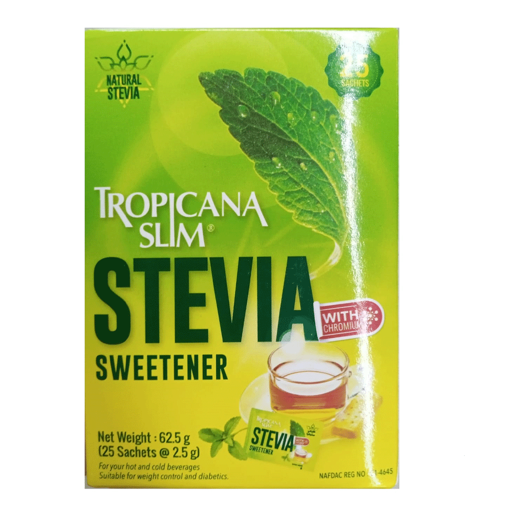 Tropicana Slim Stevia Sweetener 25 Sachets - Snapcart.pk