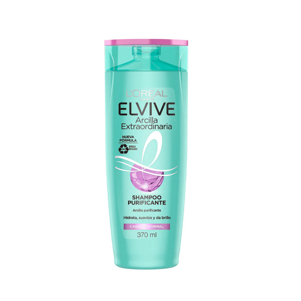 Loreal Elvive Arcilla Extraordinaria Shampoo 370ml - Snapcart.pk