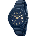 Maserati Blue Edition Blue Stainless Steel Blue Dial Quartz Watch for Gents - R8853141001