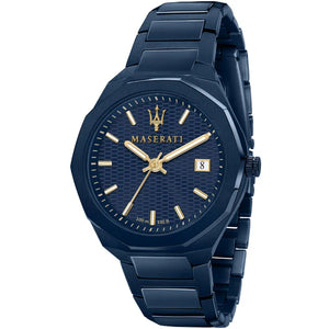 Maserati Blue Edition Blue Stainless Steel Blue Dial Quartz Watch for Gents - R8853141001