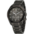 Maserati Traguardo Black Stainless Steel Grey Dial Quartz Watch for Gents - R8873612002