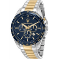 Maserati Traguardo Two-Tone Stainless Steel Blue Dial Quartz Watch for Gents - R8873612046