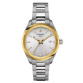Tissot T-Classic Grey Stainless Steel Silver Dial Quartz Watch for Ladies - T150.210.21.031.00