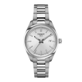 Tissot T-Classic Grey Stainless Steel Silver Dial Quartz Watch for Ladies - T150.210.11.031.00