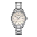 Tissot T-Classic Grey Stainless Steel Pearl White Dial Quartz Watch for Ladies - T150.210.11.116.00