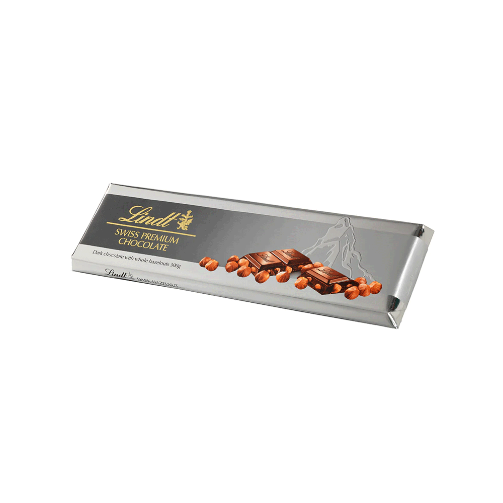 Lindt Swiss Premium Dark Hazelnut Choclate 300g