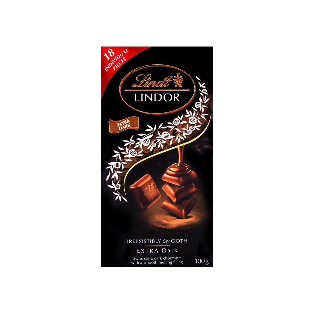 Lindt Lindor Extra Dark Chocolate 100g - Snapcart.pk