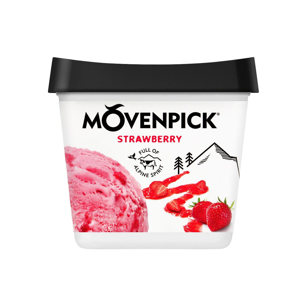 Movenpick Strawberry Ice Cream 900ml - Snapcart.pk