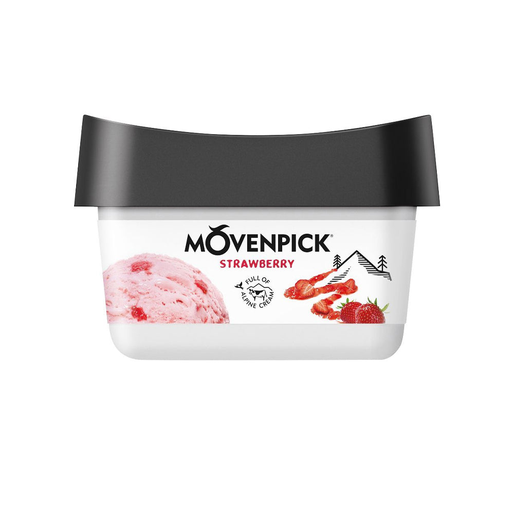 Movenpick Strawberry Ice Cream 100ml - Snapcart.pk