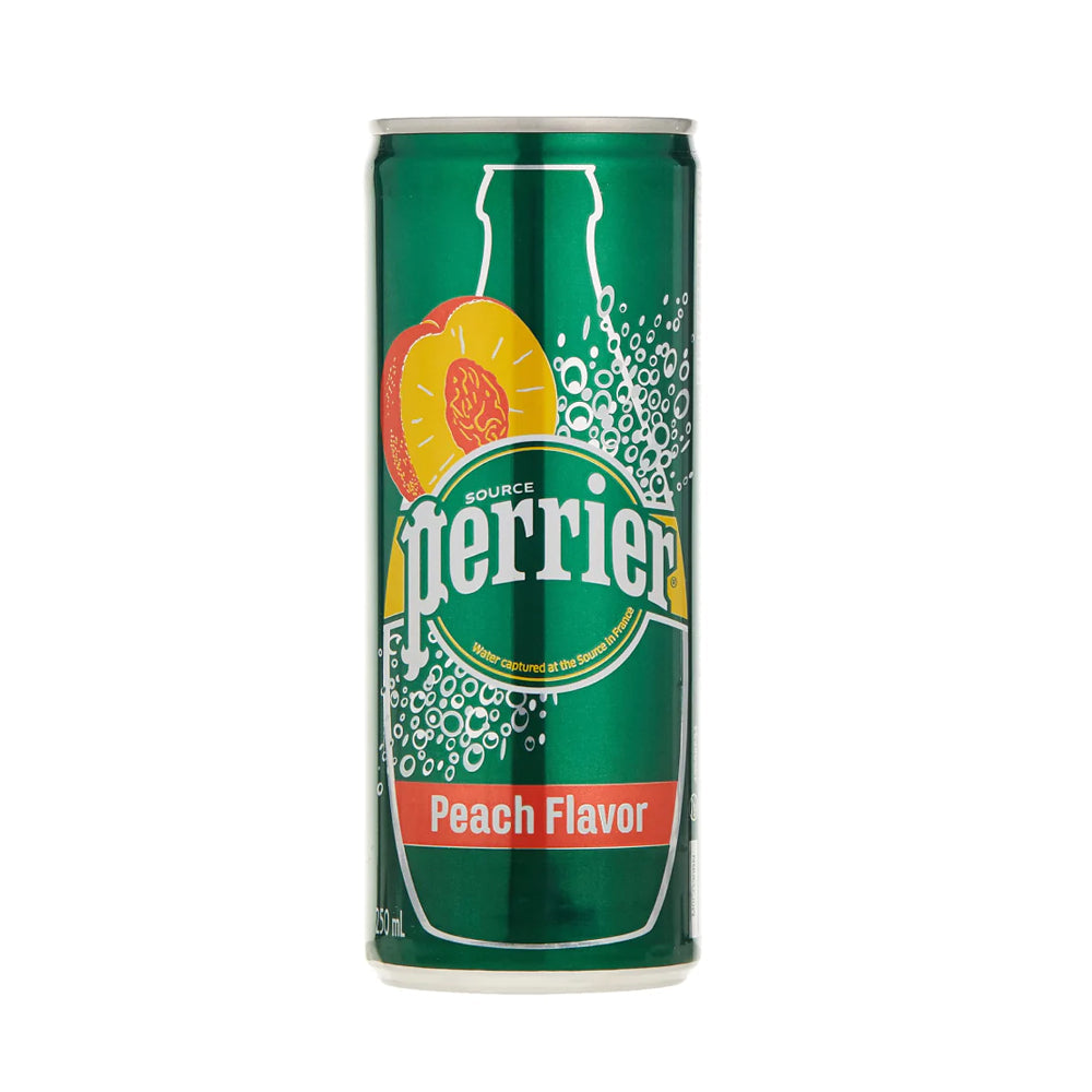 Perrier Source Peach Falvor Can 250ml - Snapcart.pk