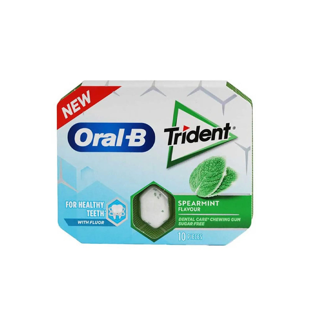 Oral-b Tridenrt Peppermint Flavour Gum Sugar Free 10pc - Snapcart.pk