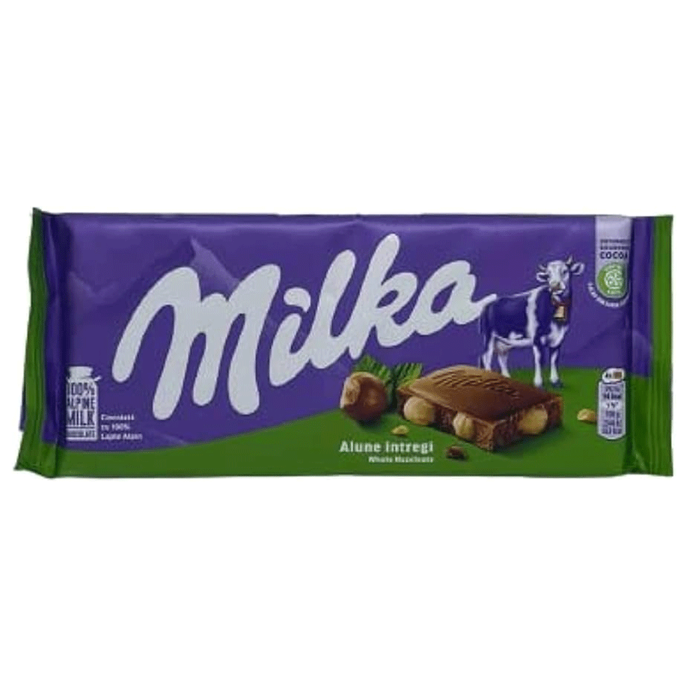 Milka Butun With Nuts Chocolate 90gm - Snapcart.pk