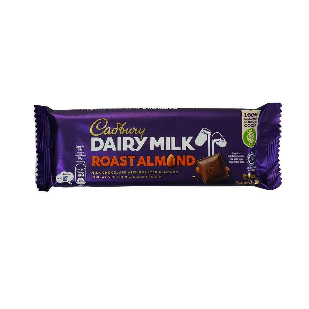 Cadbury Dairy Milk Roast Almond 90g - Snapcart.pk