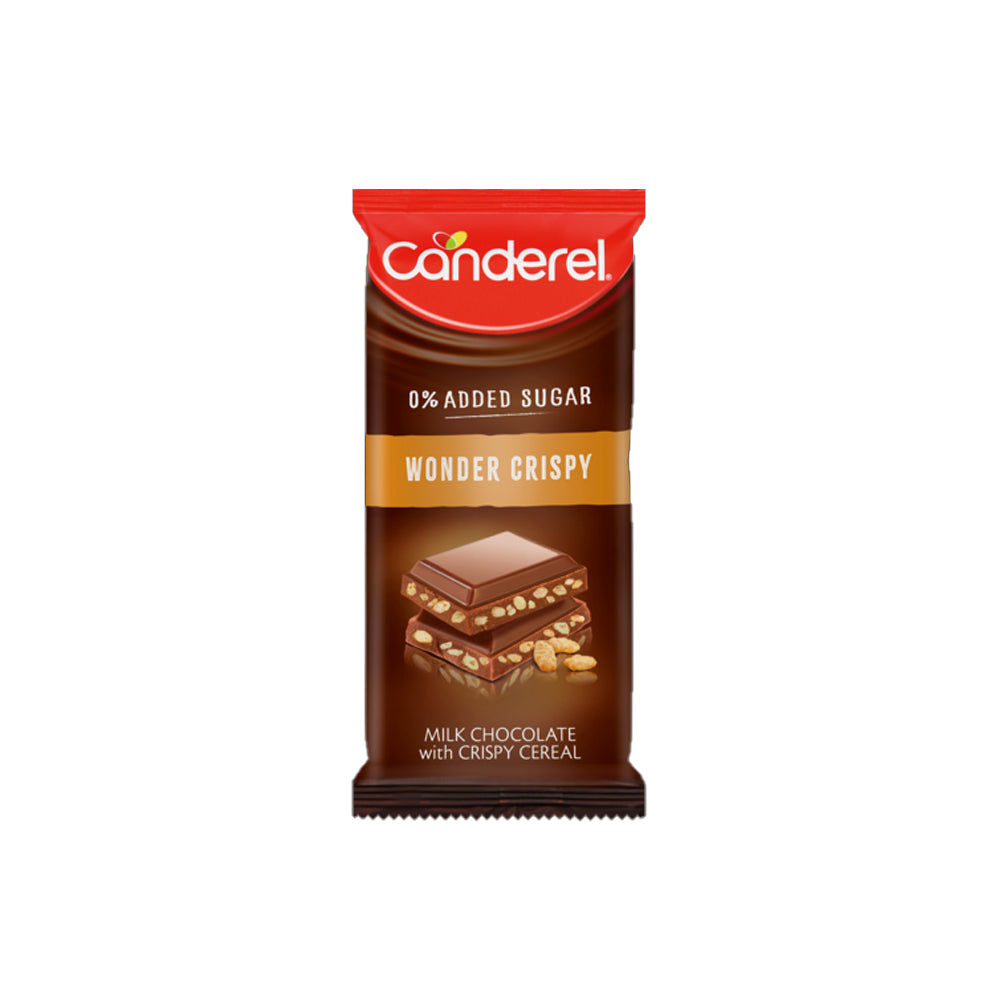 Canderel Wonder Crispy 0% Added Sugar Chocolate 100g - Snapcart.pk