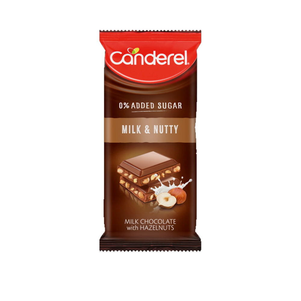 Canderel Milk & Nutty Milk Chocolate Sugar Free 100g - Snapcart.pk