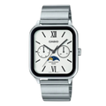 Casio Silver Stainless Steel White Dial Analog Quartz Watch for Men – MTP-M305D-7A2VDF