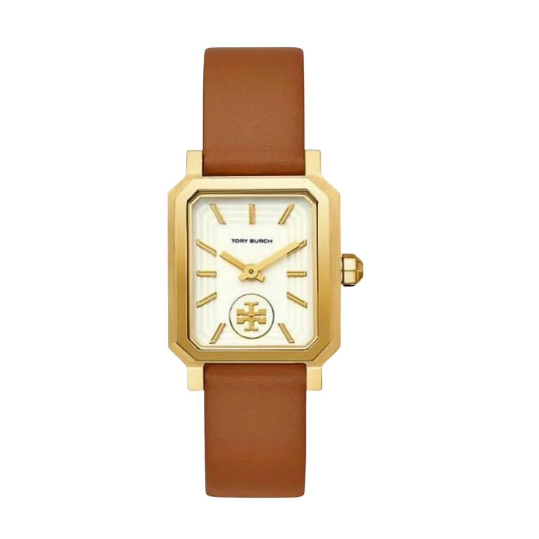 Tory Burch Robinson Leather Strap Lvory Dial Quartz Watch For Ladies – TBW1503