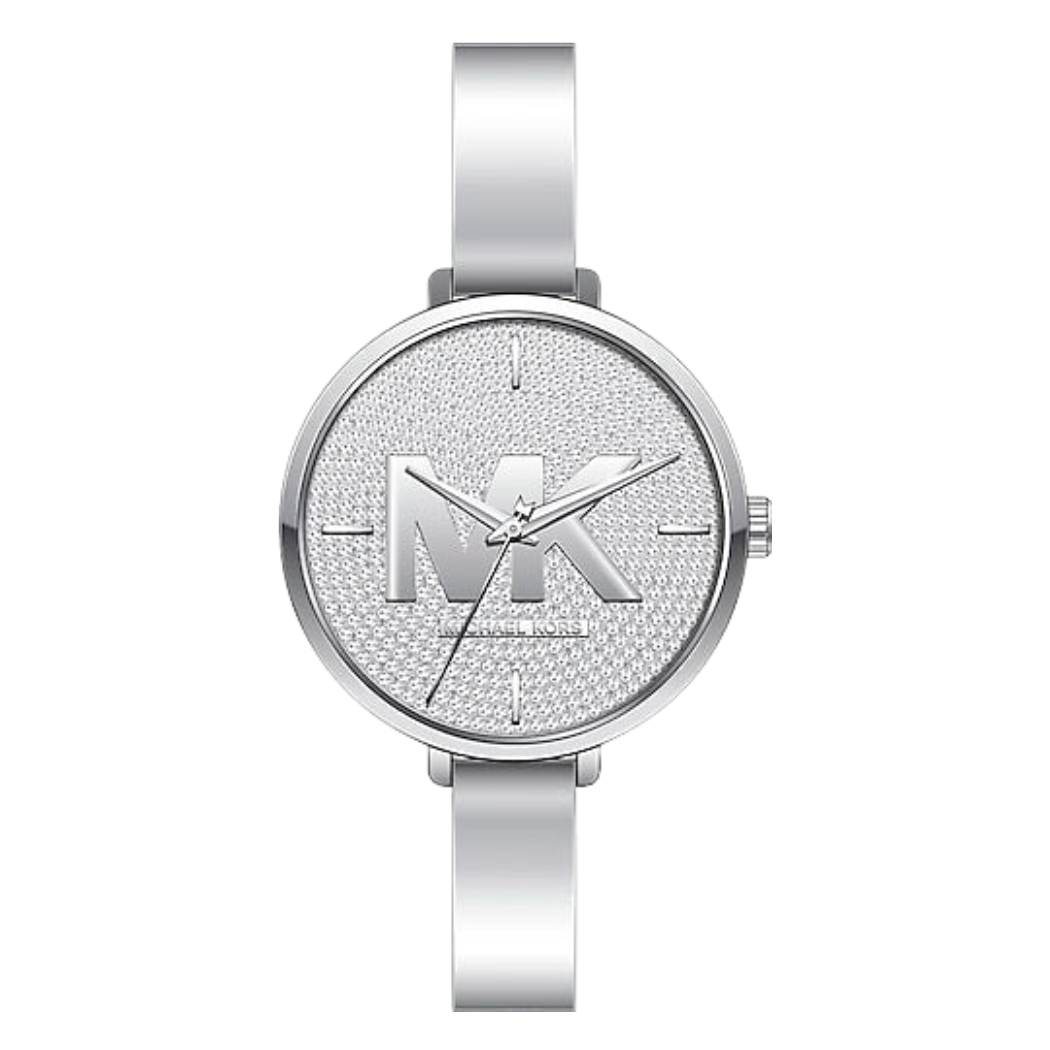 Michael Kors Charley Pavé Silver Stainless Steel Silver Dial Quartz Watch for Ladies - MK-4432