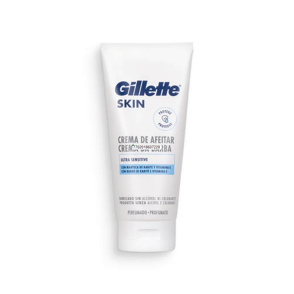 Gillette Skin Crema Da Barba Ultra Sensitive Shaving Cream 175ml Tube