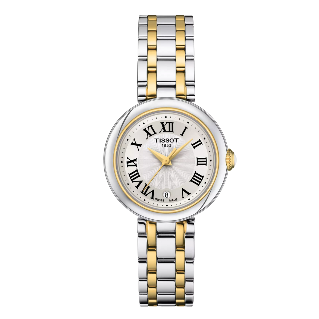 Tissot Classic Traditional Two-tone Stainless Steel White Dial Quartz Watch for Ladies - T126.010.22.013.00