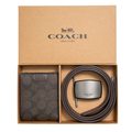 Coach Compact 3-in-1 Bifold Set in Signature Canvas Brown – F74736