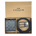 Coach Compact 3-in-1 Bifold Set in Signature Canvas Black – F74993