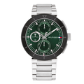 Tommy Hilfiger Silver Stainless Steel Green Dial Chronograph Quartz Watch for Gents - Tommy Hilfiger 1792117