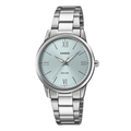 Casio Silver Stainless Steel Blue Dial Quartz Watch for Ladies -  CASIO-LTP-1303DD-2AVDF