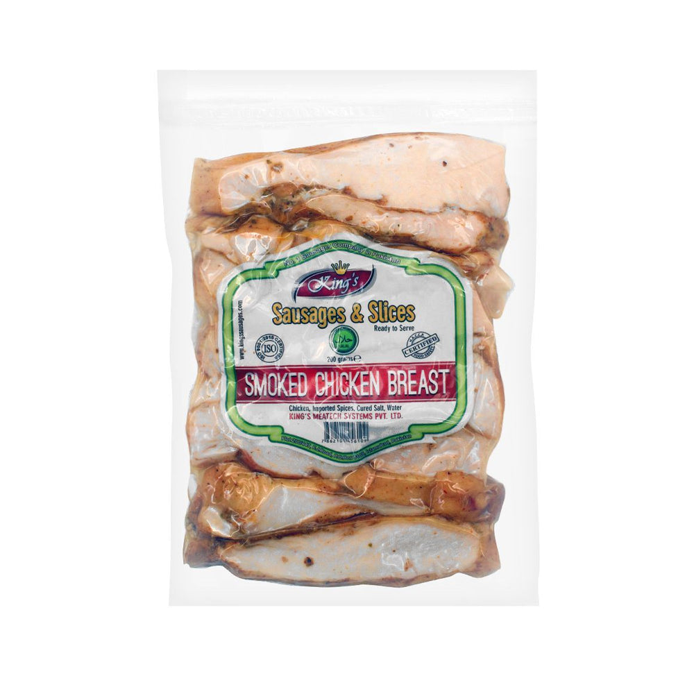 King's Smoked Chicken Breast Sliced 200g - Snapcart.pk