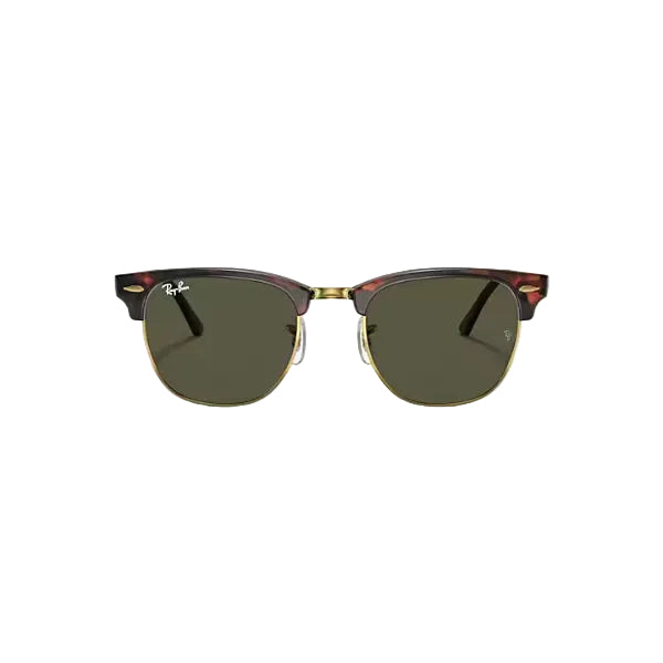 Ray‑Ban Club Master RB3016 W0366 51-21 Tortoise On Gold G-15 Green
