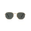 Ray-Ban Hexagonal Flat Lenses Gold Green Polarized Sunglasses – RB3548-N 001/58 (54-21-145)