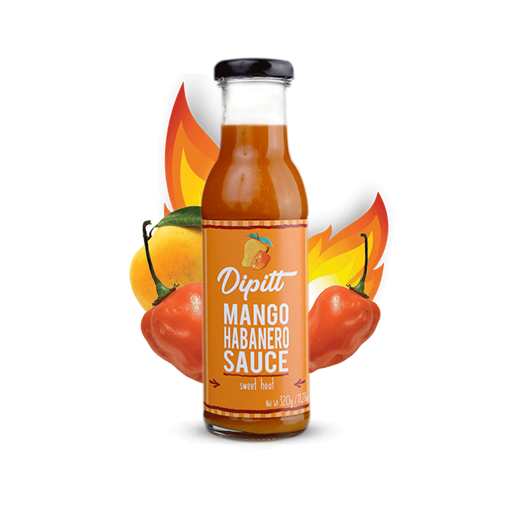Dipitt Mango Habanero Sauce 320ml - Snapcart.pk