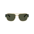 Ray-Ban Gold Green Classic Square Metal Sunglasses – RB3756 001/31 (59-18-140)
