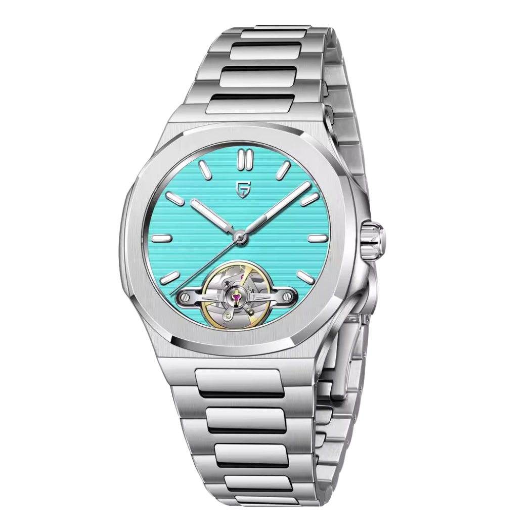 Pagani Silver Stainless Steel Tiffany Dial Automatic Watch for Gents – PD-YS025