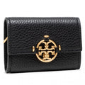 Tory Burch Miller Mini Leather Card Case in Black - 79394