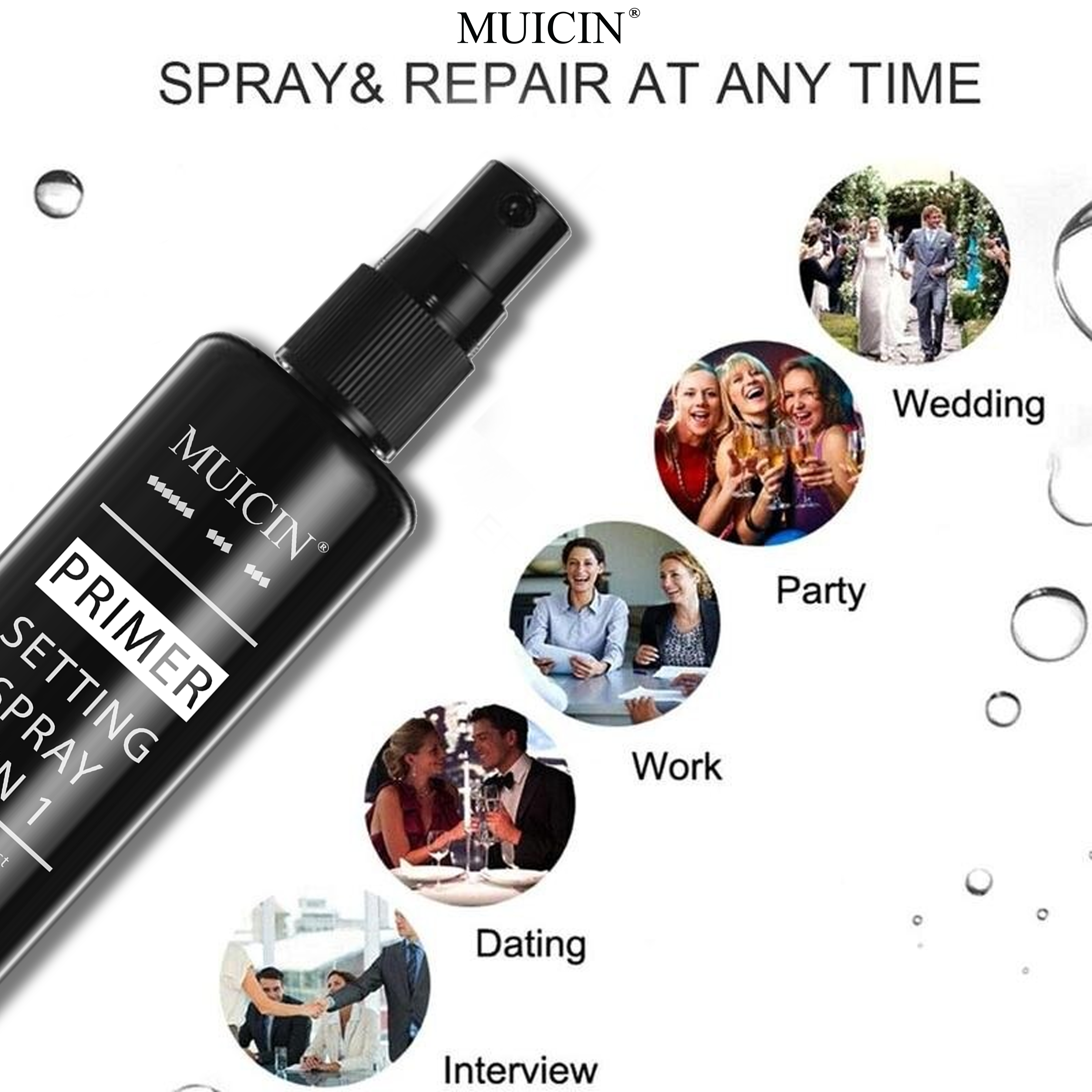 MUICIN - 2 in 1 Primer Setting Spray - 100ml - My Store