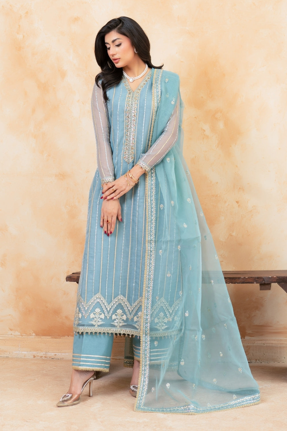 Mastani By Gulmina Stitched 3 Piece Luxury Formals Suit-Zara
