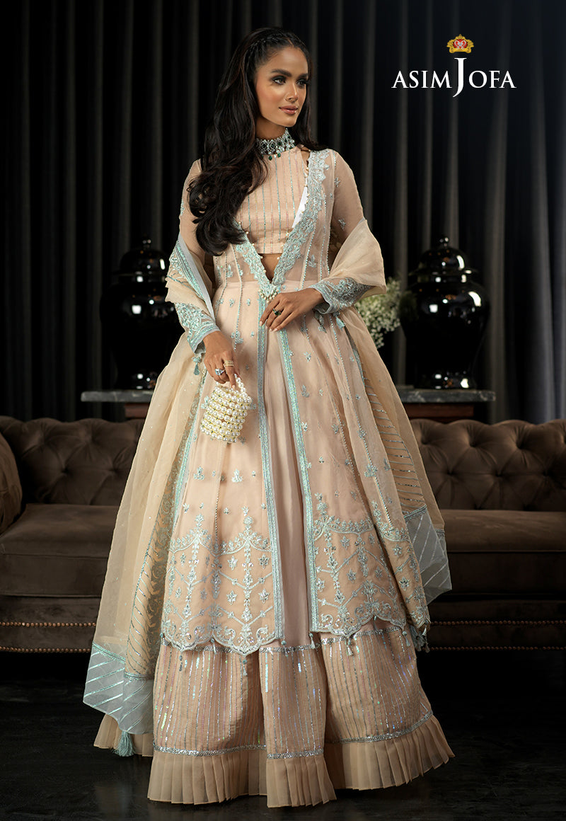 Asim Jofa Ishq-e-Naubahar Ajn-23 Embroidered Organza 3 Pcs