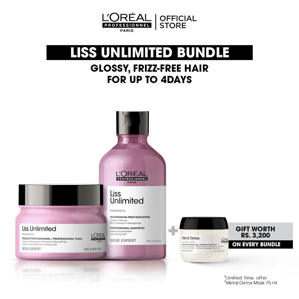 L'Oreal Professional - Liss Unlimited Bundle with Free Gift