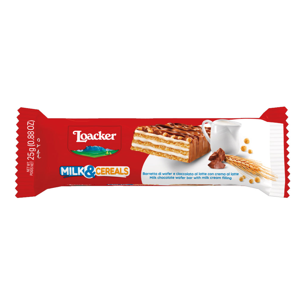 Loacker Milk & Cereal Bar 25gm - Snapcart.pk