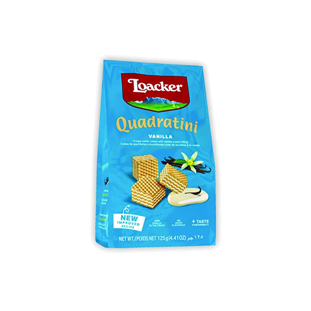 Loacker Quadratini Vanilla 125g - Snapcart.pk