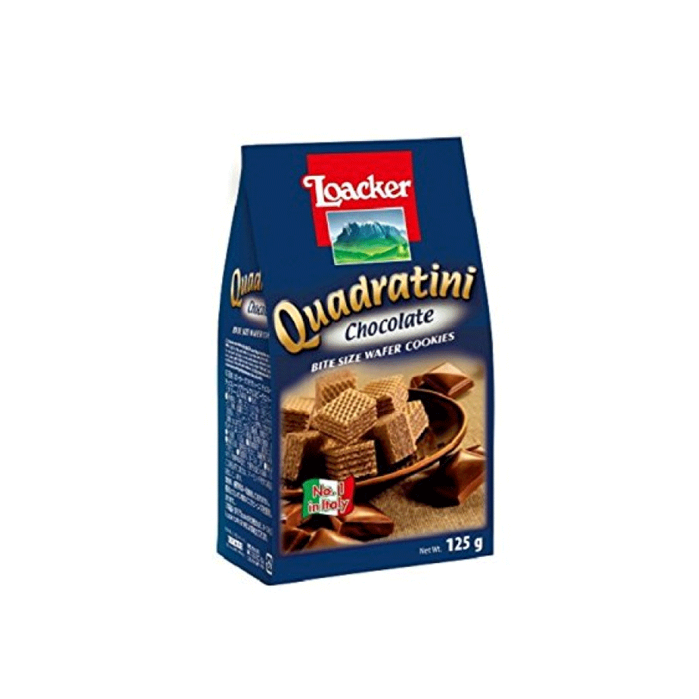 Loacker Waffer Chocolate 125g Pouch