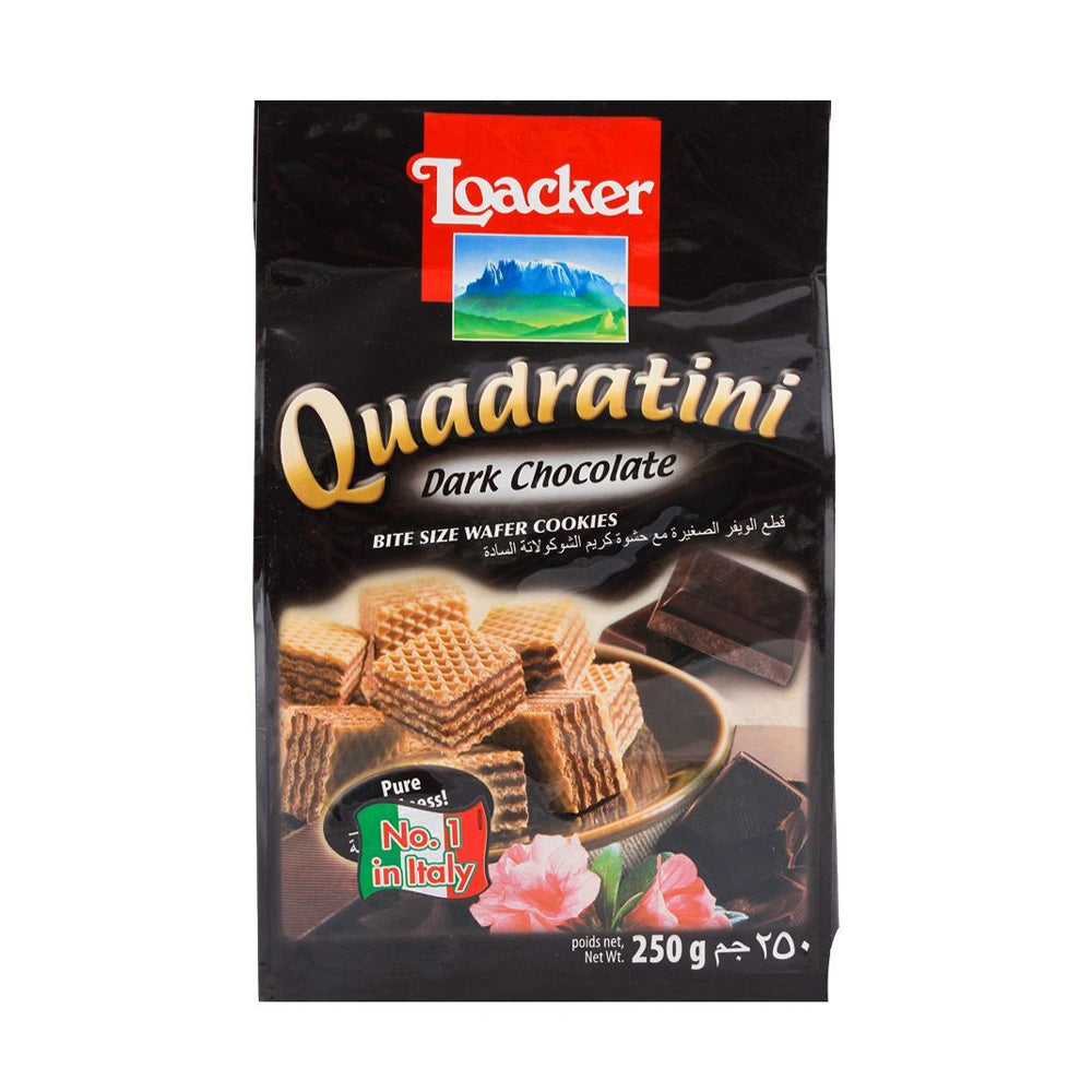 Loacker Dark Chocolate Wafer Cookies 250g - Snapcart.pk