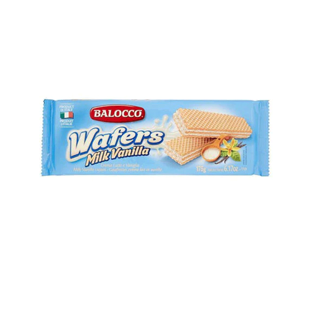 Balocco Snack Milk Vanilla Wafers 175g - Snapcart.pk