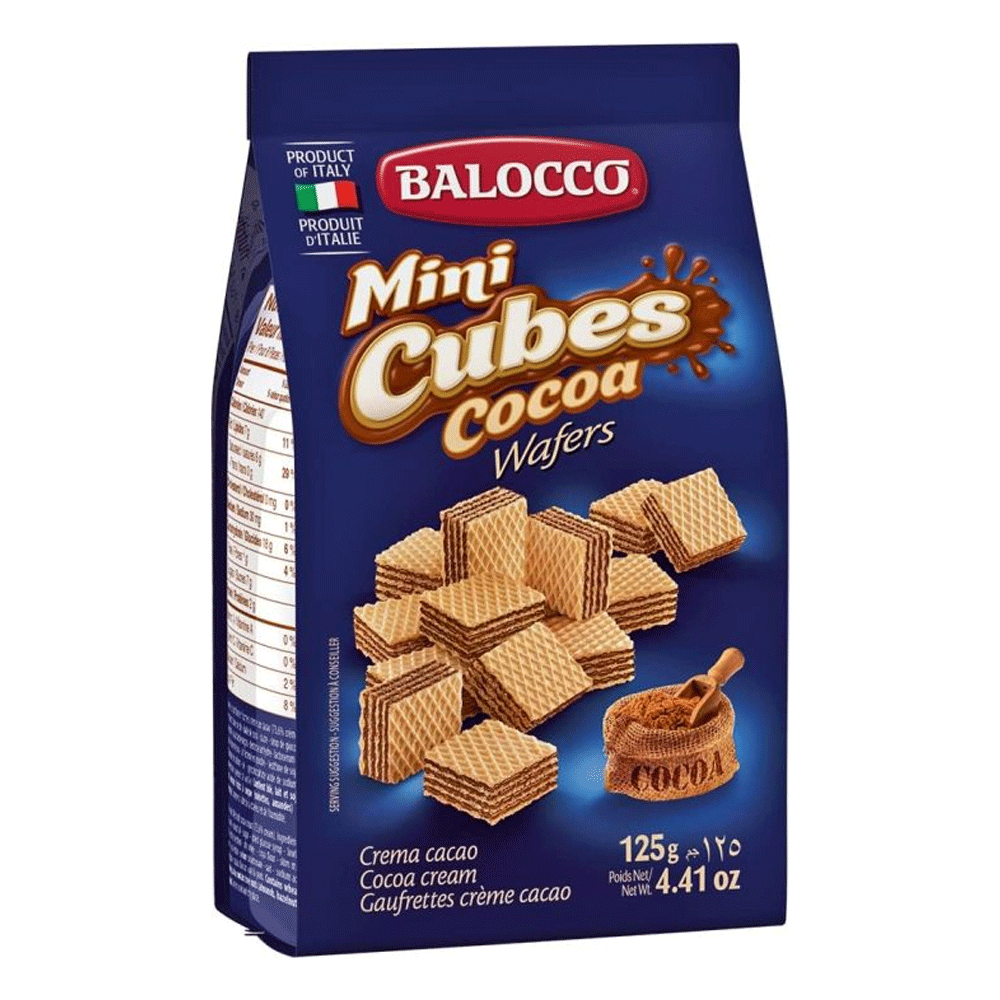 Balocco Mini Cubes Cacao Wafers 125g - Snapcart.pk
