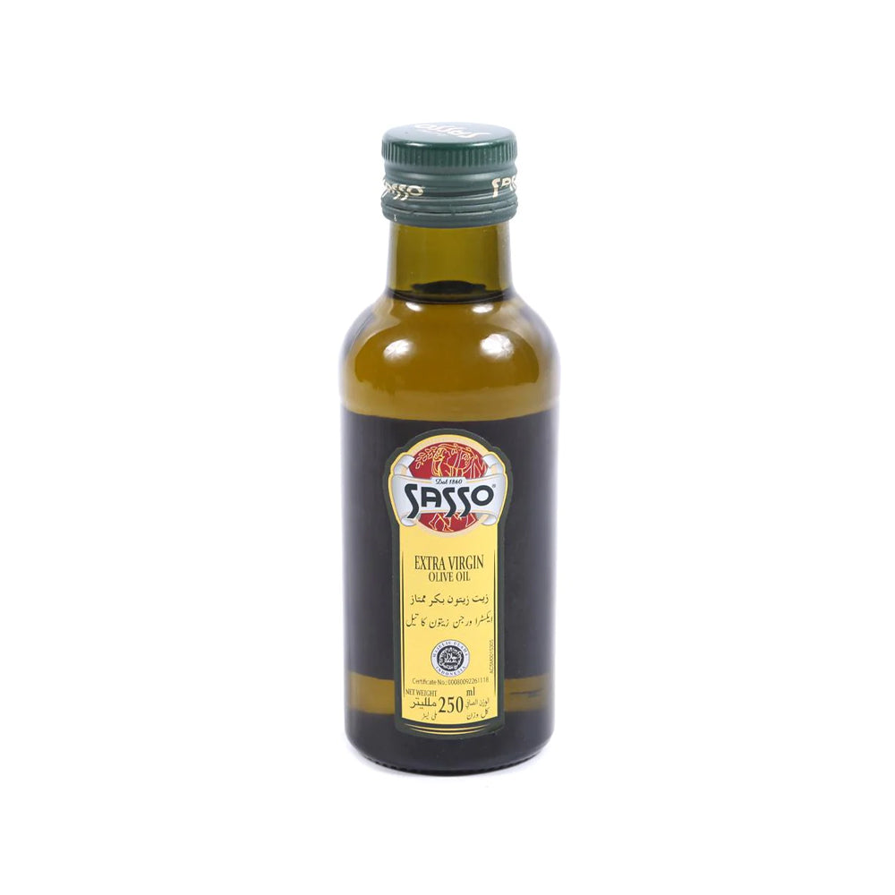 Sasso Olive Oil Extra Virgin Bottle 250ml - Snapcart.pk