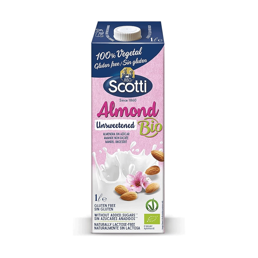 Scotti Almond Unsweetened Bio Milk 1ltr