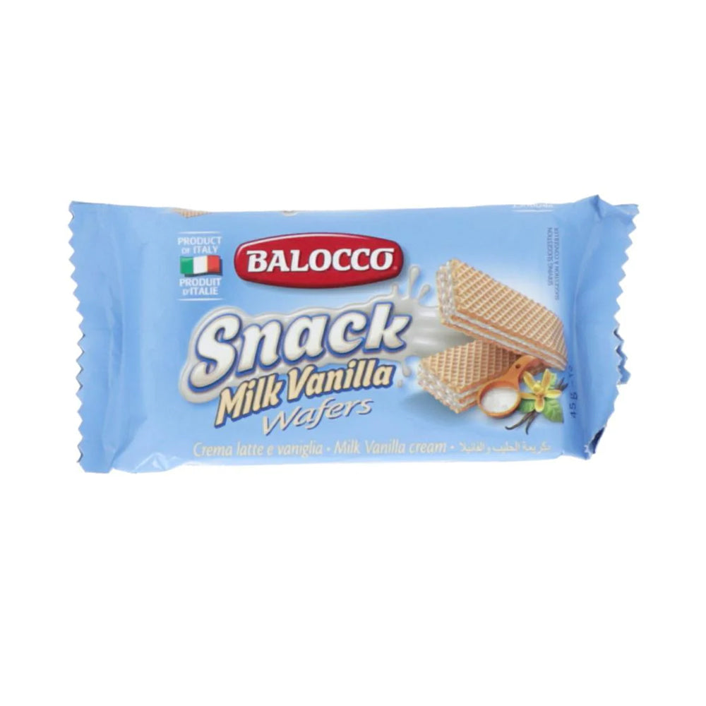 Balocco Snack Milk Vanilla Wafers 45g - Snapcart.pk