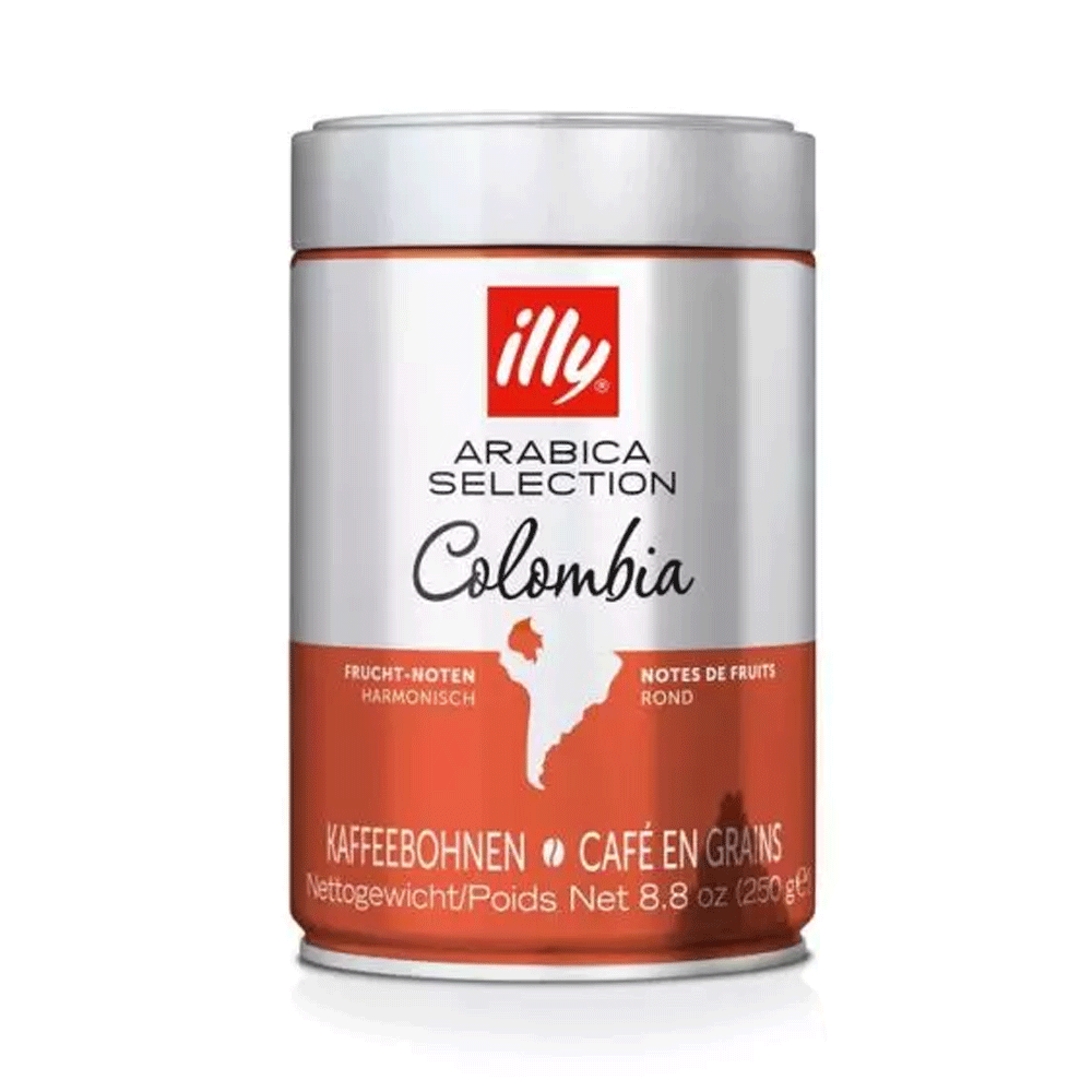 Illy Arabica Selection Colombia Coffee Bean Tin 250g